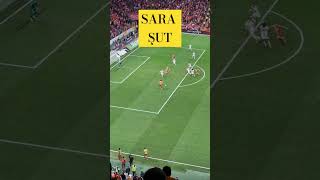 Yunus Akgünün pası Gabriel Saranın şutunu kaleci çıkarıyor galatasaray [upl. by Icam]