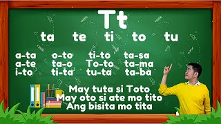 UNANG HAKBANG SA PAGBASA Aralin 7 Pagbabasa Gamit ang Letrang Tt [upl. by Ynnal]