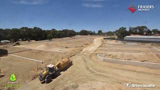 Time Lapse of Baldivis Grove Stage 5 Construction [upl. by Jochbed]