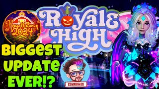 BIGGEST UPDATE HALLOWEEN UPDATE 2024 ROYALE HIGH ROYALLOWEEN RELEASING SOONroblox royalehigh [upl. by Ytinirt315]