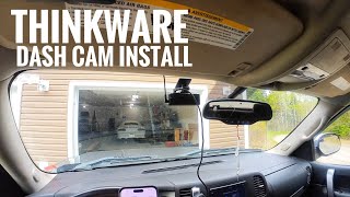 Installing a dashcam in a 2012 Chevrolet SilveradoThinkware DashCam InstallHow to install dashcam [upl. by Meeker]