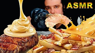 RECETTE  KING FRIES RACLETTE BACON  ASMR EATING SOUND [upl. by Cyrano]