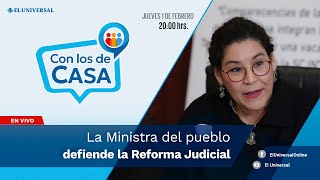 La Ministra del Pueblo defiende la Reforma Judicial  Con los de Casa [upl. by Lihp]