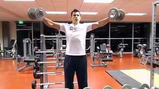 Vuelos Laterales con Mancuerna Dumbbell Lateral Raises [upl. by Doy]