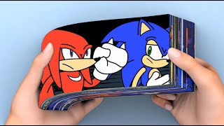 SHIN SONIC Cartoon Animation  FlipBook Animation [upl. by Nryhtak]