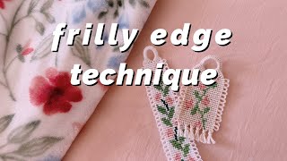 HOW TO frilly edge alpha technique [upl. by Peskoff]