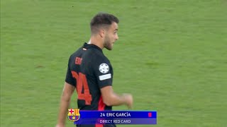 Eric García Red Card vs Monaco Monaco vs Barcelona Highlights Uefa Champions League 2024 [upl. by Moir]