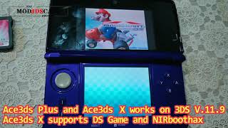 Ace3ds flashcards works on 3DS2DS 1190 [upl. by Akyeluz800]