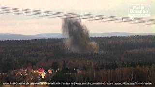 Fliegerbombe in der Dippser Heide gesprengt [upl. by Keating]