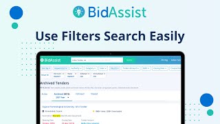 Tender Search Filter  Find Relevant Tenders For Your Business  BidAssist [upl. by Atihcnoc]