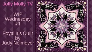 WIP Wednesday 1  Royal Iris Quilt by Judy Niemeyer Quiltworxcom [upl. by Jill]