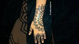 Cello tape mehndi hack 😱😱😱 Instant henna mehndi trick  mehndi henna tricks hack shorts [upl. by Boelter]