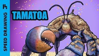 Drawing TAMATOA Moana [upl. by Larrej972]