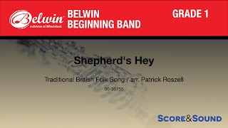 Shepherds Hey arr Patrick Roszell  Score amp Sound [upl. by Sapphera758]