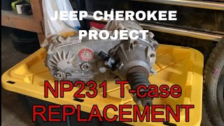 97 Jeep Cherokee project EP 23  How to replace an NP231 transfer case [upl. by Mcmullan491]