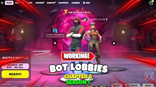 How To Get Bot Lobbies in Fortnite Chapter 6 Season 1 WORKING [upl. by Godden395]