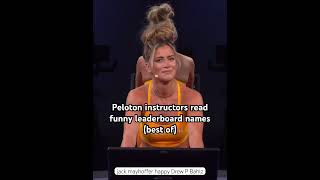 Peloton instructors read funny leaderboard names Best of funny pelotonbike peloton shoutout [upl. by Olegna971]