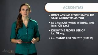 Acronyms  Business Writing amp Grammar [upl. by Becca267]