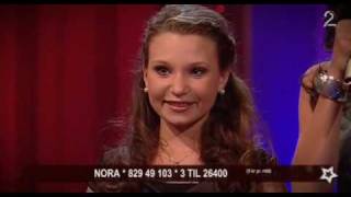 Nora Foss AlJabri 12 singing Anthem  Norske Talenter Final [upl. by Ecyarg]