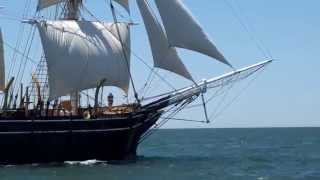 CHARLES W MORGAN on 1st Sail in 90 years  June 7 2014 [upl. by Gibby320]