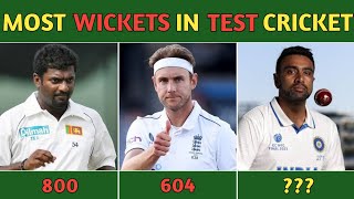 Most Wickets In Test Cricket History 19092023 [upl. by Nnylidnarb438]