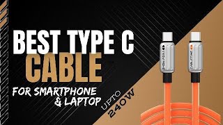 Best Type C cable for your smartphone and laptop  240W Charging Speed For Iphone users cabletime [upl. by Tocci]