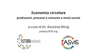 Economia circolare produzioni processi e consumo a metà secolo  Karoline Rörig [upl. by Selym]