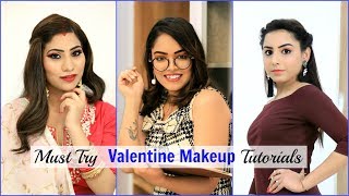 Must Try VALENTINES Makeup Tutorials  College Office amp Married Girls  Beauty Anaysa [upl. by Neenwahs647]