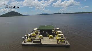 Drone explora Bar flutuante em cananeia [upl. by Yroggerg981]