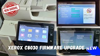 How to upgrade firmware in xerox 7845783075307545c8030c8045c8070 from USB flash drive [upl. by Kinnon157]