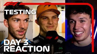 Drivers Day 3 Reaction  F1 PreSeason Testing 2024 [upl. by Enait759]