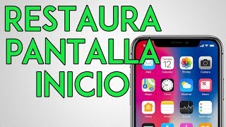 Cómo restaurar la pantalla de inicio de tu iPhone [upl. by Banwell]