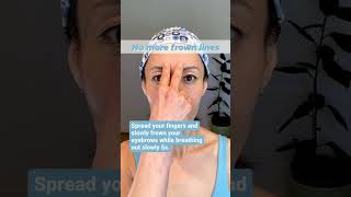 Easy 5 Seconds Facial Exercise To Remove 11 Lines  No More Frown Lines [upl. by Anay]