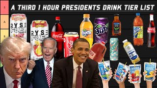 A THIRD PRESIDENTS 1 HOUR DRINK TIER LIST COMPILATION [upl. by Rehotsirk]