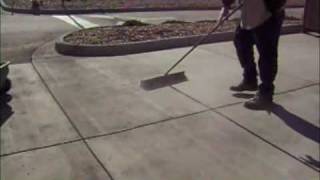 Concrete parking lot cleaner [upl. by Rawdin]