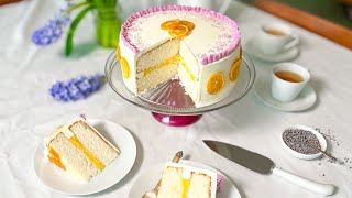 Bright and Sunny Lemon Lavender Cake Recipe [upl. by Nairrad]