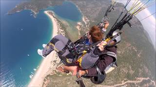 Paragliding Tandemsprong Sky Sports Oludeniz Fethiye Turkey 2013 [upl. by Vardon173]