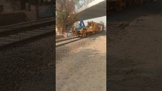 Track Inspection Machine Inspectioning Hisar Rajgarh line indianrailways train shorts [upl. by Pope]