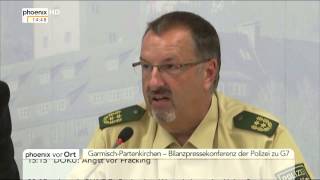 G7Gipfel BilanzPK der Polizei mit Robert Heimberger am 09062015 [upl. by Moya]