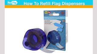 How to refill your RediTag® page flag roll dispensers [upl. by Fanchie]