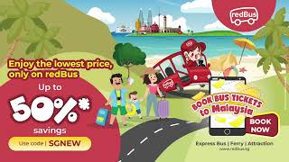 Schools Out Malaysias Calling Up to 50 Savings on Your Holiday with redBus [upl. by Kironde]