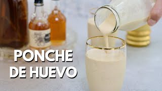 Cómo hacer un Ponche de huevo casero para Navidad  Receta de Eggnog Sabajón o Rompope [upl. by Leslie]