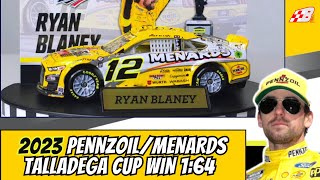 WINNERS CIRCLE DIECAST REVIEW Ryan Blaney 2023 TALLADEGA WIN 164 [upl. by Lynsey]