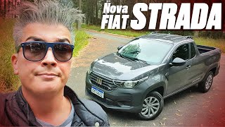 Nova Fiat Strada  A PÉ DE BOI COM CABINE SIMPLES E MOTOR 14 FIRE  A Roda 190 [upl. by Ardnuhsor]