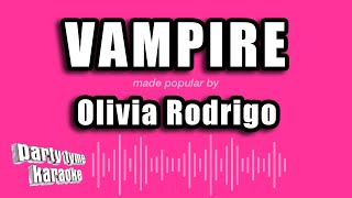 Olivia Rodrigo  Vampire Karaoke Version [upl. by Yarehs987]