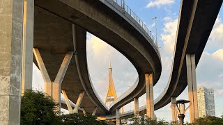 EP18 ใต้สะพานภูมิพล Bhumibol Bridge Bangkok Thailand [upl. by Lothaire]