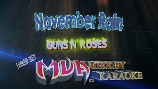 November Rain karaoke version  Guns N Roses  Lower Key [upl. by Man443]