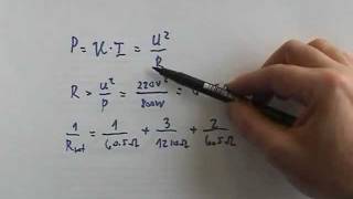 Übung Elektrizitätslehre Hauselektrik Stromkosten 6 [upl. by Nirtak]