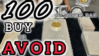 Should you buy a 100oz SILVER BAR the pros and cons that come with it [upl. by Dyana226]