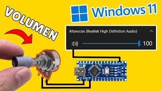 ¡Impresionante Controla el Volumen con Arduino y Python [upl. by Yemac362]